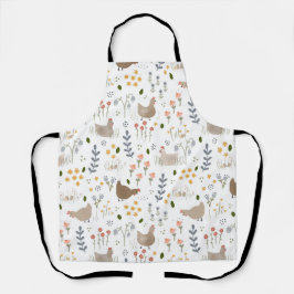 Chicken Lovers Boerderij Dier  Bloemen Schort