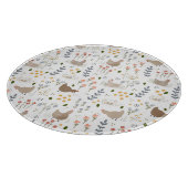 Chicken Lovers Boerderij Dier  Bloemen Snijplank (Hoek)