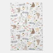 Chicken Lovers Boerderij Dier  Bloemen Theedoek (Verticaal)