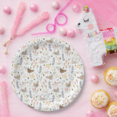 Chicken Lovers Farmyard Animal Floral Party Papieren Bordje (Feest)