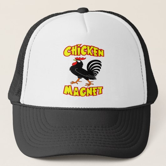 Chicken Magnet Rooster Trucker Pet (Voorkant)