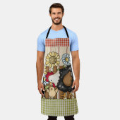 Chicken Mama Apron Schort (Gedragen)