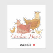Chicken Mama Cute Sticker (Vel)