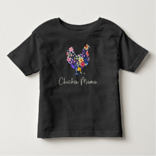 Chicken mama hen bloemen boer schatkip kinder shirts