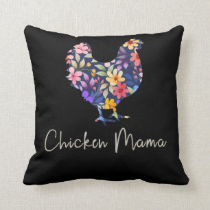 Chicken mama hen bloemen boer schatkip kussen