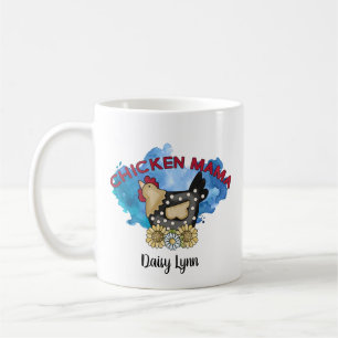 Chicken Mama Rustic Personalized Koffiemok