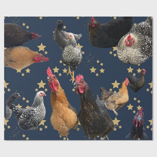 Chicken Mania 2 All Occasion Wrapping Paper Cadeaupapier (Vlak)