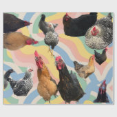 Chicken Mania 2 All Occasion Wrapping Paper Cadeaupapier (Vlak)