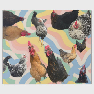 Chicken Mania 2 All Occasion Wrapping Paper Cadeaupapier