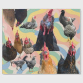 Chicken Mania All Occasion Wrapping Paper  Cadeaupapier (Vlak)