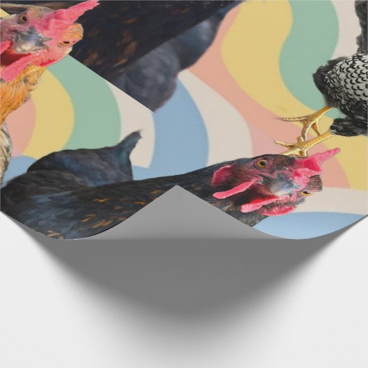 Chicken Mania All Occasion Wrapping Paper  Cadeaupapier (Hoek)