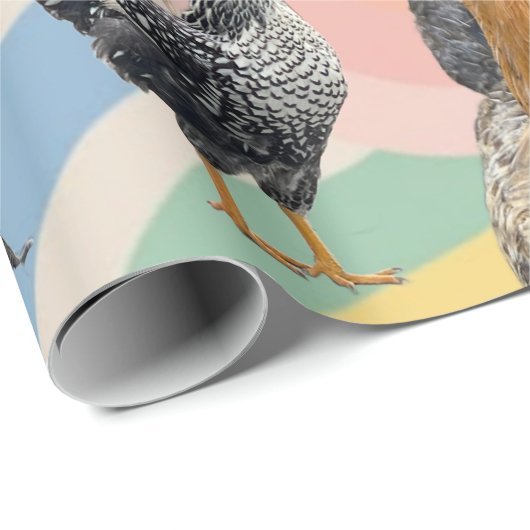 Chicken Mania All Occasion Wrapping Paper  Cadeaupapier (Rol Hoek)