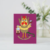 Chicken Marsala ~ Funny Chicken Briefkaart (Staand voorkant)