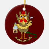 Chicken Marsala Keramisch Ornament (Voorkant)