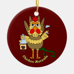 Chicken Marsala Keramisch Ornament
