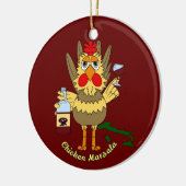 Chicken Marsala Keramisch Ornament (Links)