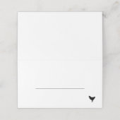Chicken Meal Option Wedding Plaatskaartje (Buitenkant ongevouwen)