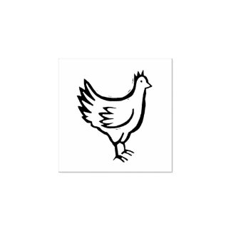 Chicken Meal Stamp DIY Wedding Supply Rustige Styl Rubberstempel