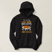 Chicken Meme Design raadt wat kip Butt is Hoodie (Design voorkant)