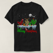 Chicken Merry kerstreindekerstman Santa Elf Pset C T-shirt (Design voorkant)