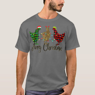 Chicken Merry Red Green Pset Leopard P T-shirt