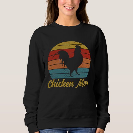 Chicken Mom Retro Chicken Owner Chicken  Chicken M Trui (Voorkant)