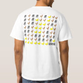 Chicken Monkey Duck Lyrics T-shirt (Achterkant)