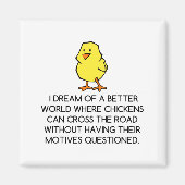 CHICKEN MOTIEVEN MAGNEET (Voorkant)