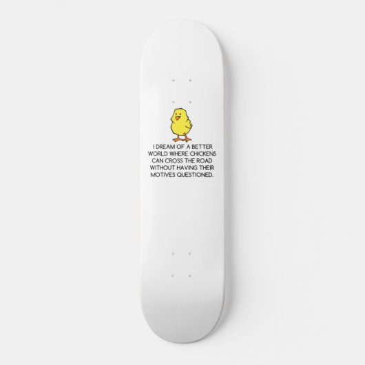 CHICKEN MOTIEVEN PERSOONLIJK SKATEBOARD (Voorkant)