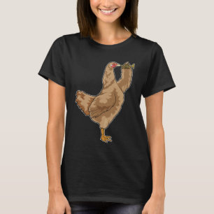 Chicken Muzikant Trompet Muziek T-shirt
