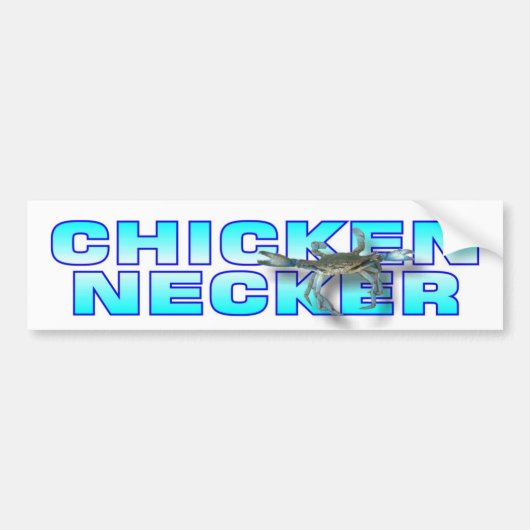 Chicken Necker Bumpersticker (Voorkant)