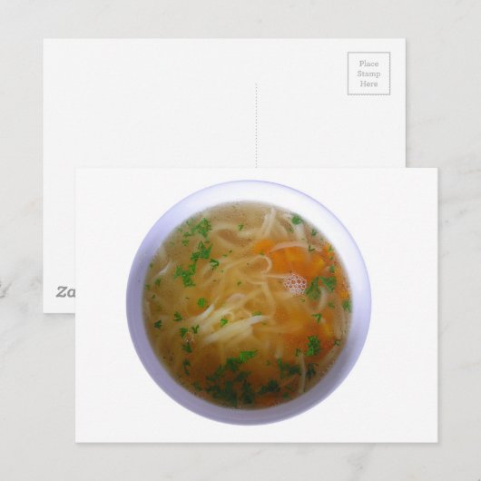 Chicken Noodle Soup Briefkaart (Voorkant / Achterkant)