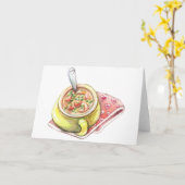 Chicken Noodle Soup Kaart (Gele Bloem)