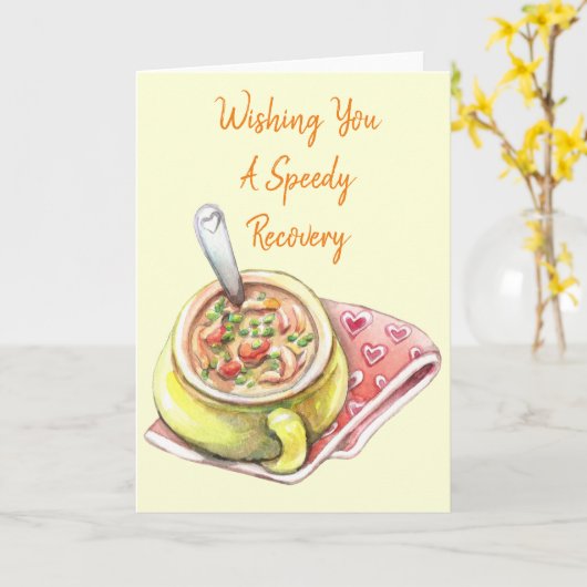 Chicken Noodle Soup Kaart (Gele Bloem)