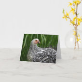 Chicken Notecard Kaart (Gele Bloem)