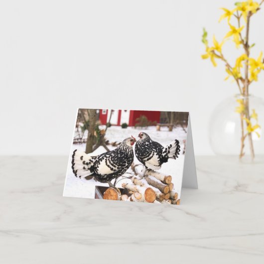 Chicken Notecards from The Chicken Chick® Kaart (Gele Bloem)