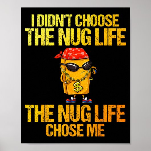 Chicken Nugget Art For Men Women Kids Chicken Nugg Poster (Voorkant)
