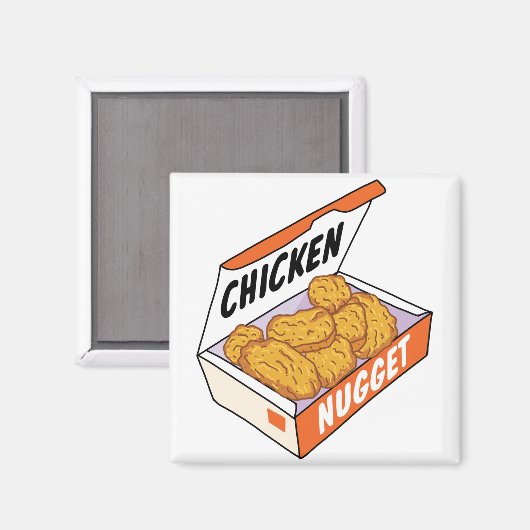 Chicken Nugget Box Magneet (Voorkant / Achterkant)