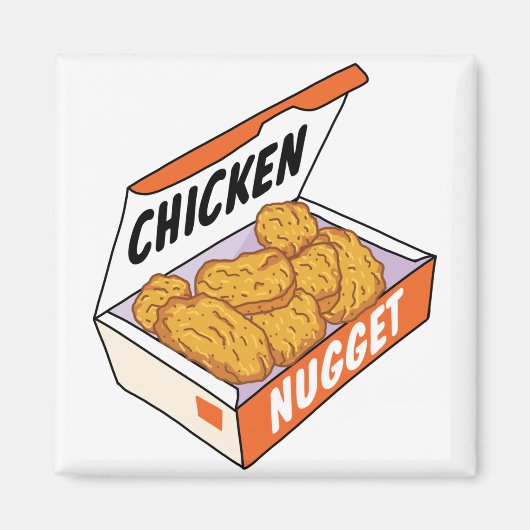 Chicken Nugget Box Magneet (Voorkant)