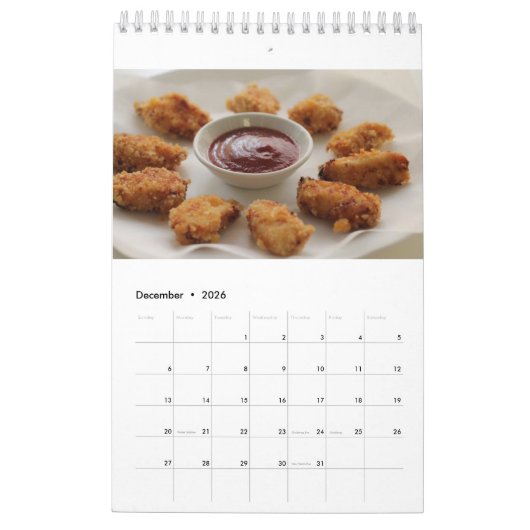 Chicken Nugget Calendar 2018 Kalender (Dec 2026)