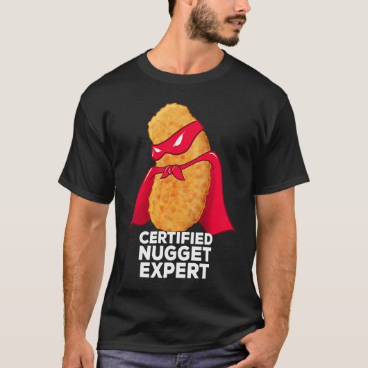 Chicken Nugget Certified Nugget Expert Halloween C T-shirt (Voorkant)