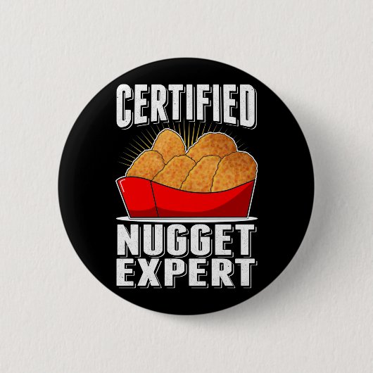 Chicken Nugget Expert Nug Life Ronde Button 5,7 Cm (Voorkant)
