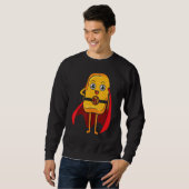 Chicken Nugget I Love Fried Chicken Nugget Fast Fo Trui (Voorkant volledig)