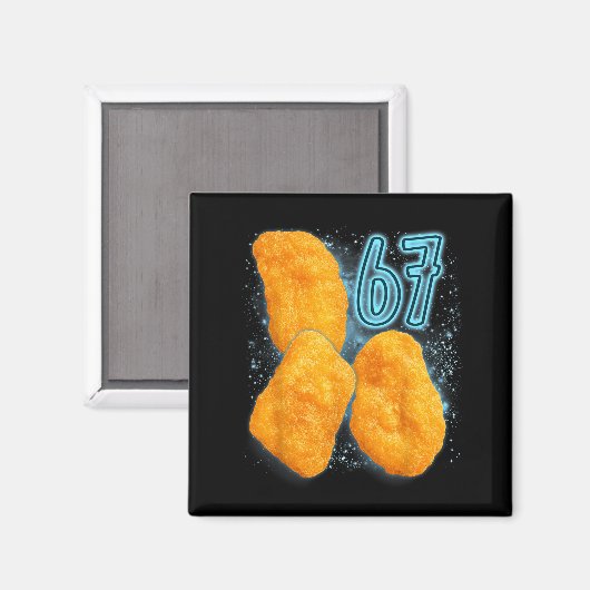 Chicken Nugget Lover 67 Meme Six Seven Fried Chick Magneet (Voorkant / Achterkant)