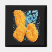Chicken Nugget Lover 67 Meme Six Seven Fried Chick Magneet (Voorkant)
