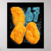 Chicken Nugget Lover 67 Meme Six Seven Fried Chick Poster (Voorkant)