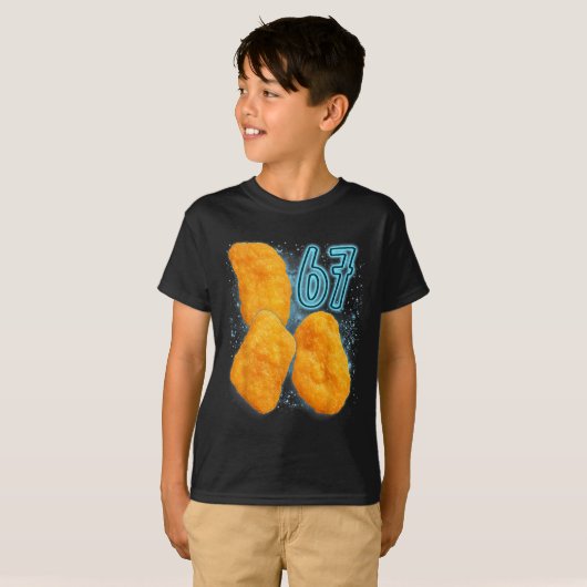 Chicken Nugget Lover 67 Meme Six Seven Fried Chick T-shirt (Voorkant volledig)