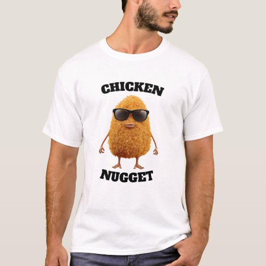 Chicken Nugget Wearing Sunglasses Cool t shirt (Voorkant)