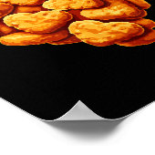 Chicken Nuggets Are My Valentine Heart Funny Valen Poster (Hoek)