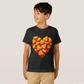 Chicken Nuggets Are My Valentine Heart Funny Valen T-shirt (Voorkant volledig)